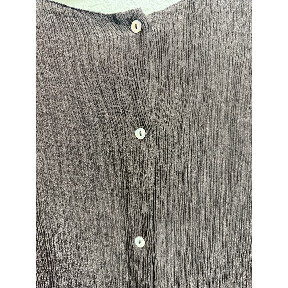 NWT Mellowday Brown Top Blouse Button Up Backside Career - Dressy Size CL - Picture 9 of 9